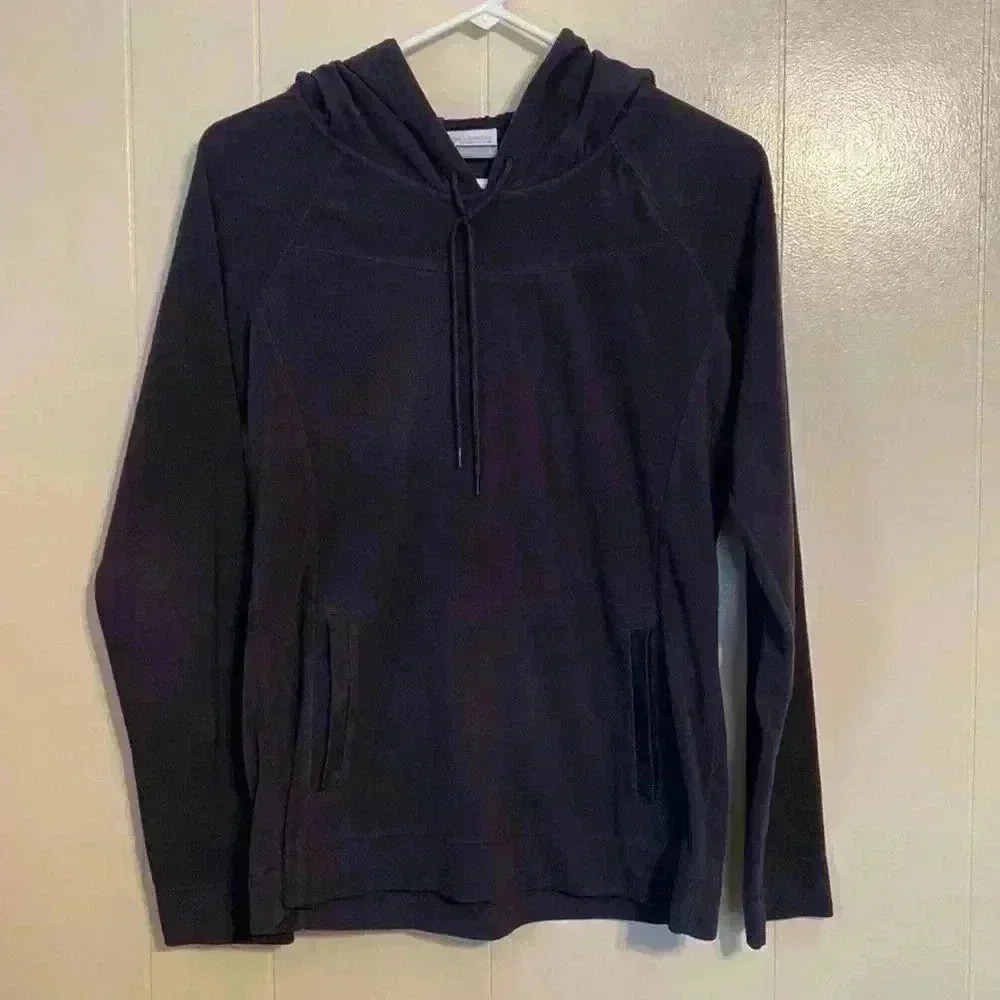 Columbia Woman’s Size Small, Dark Gray Hooded Fleece Hoodie